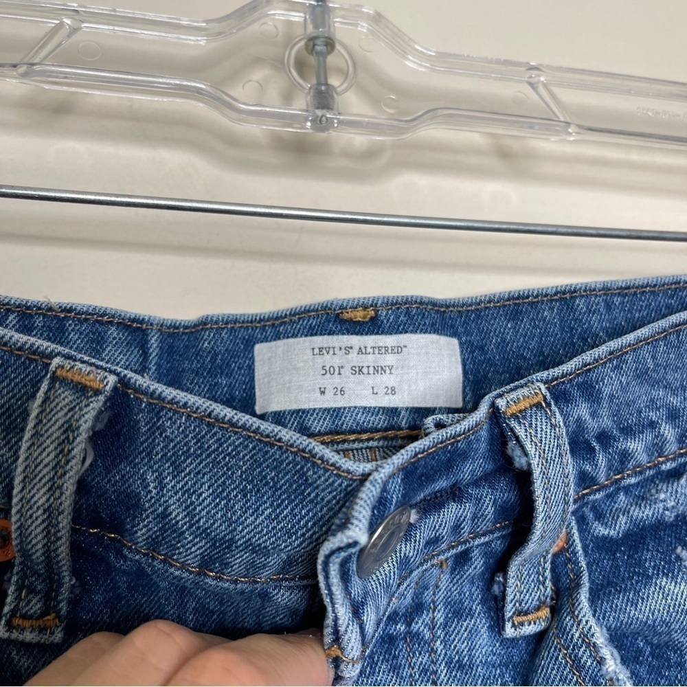 Levi's Altered 501 Skinny Jeans - Picture 3 of 6